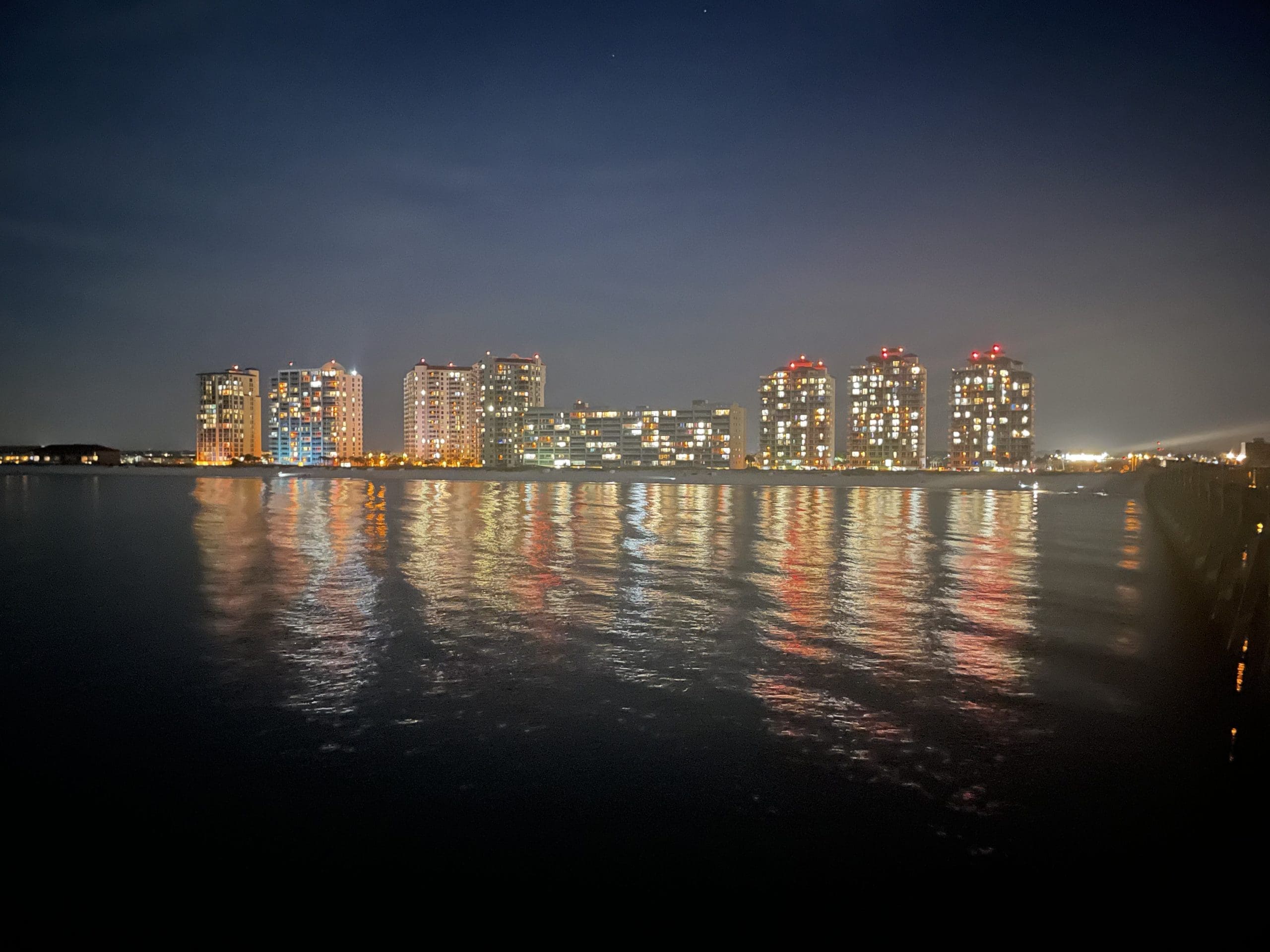 Today's Photo of the Day (or night 😉) comes from Ciara Todd. Ciara took this beautiful photo of the Navarre Beach skyline while walking the Navarre Beach Fishing Pier. 🌃