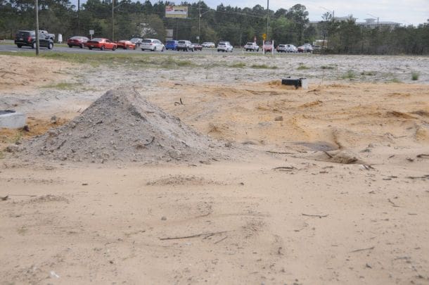 Aldis dirt pile