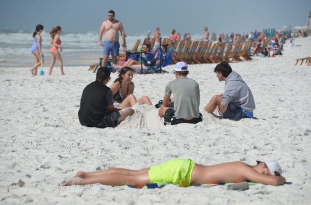 Spring Break on Navarre Beach