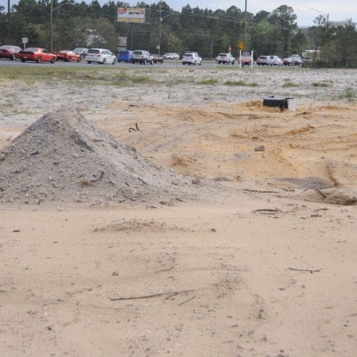 Aldis dirt pile