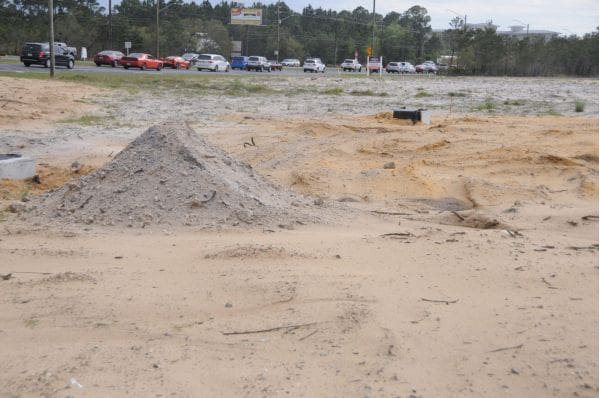 Aldis dirt pile